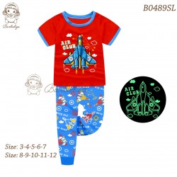 Red Air Force Jet Glow in the Dark Pyjamas