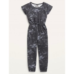 OldNavy Charcoal Tie Dye Jumpsuit