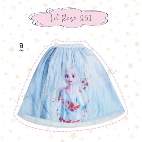Blue Elsa Long Skirt