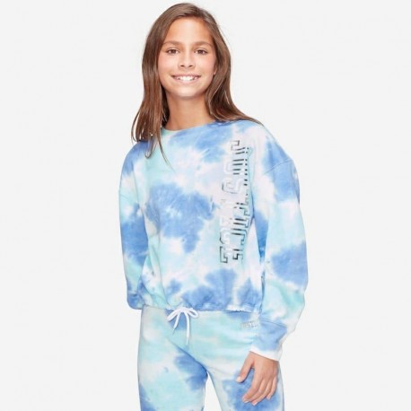 Justice Blue Tie Dye Sweater