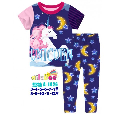Ailubee Moon Stars Unicorn Pyjamas