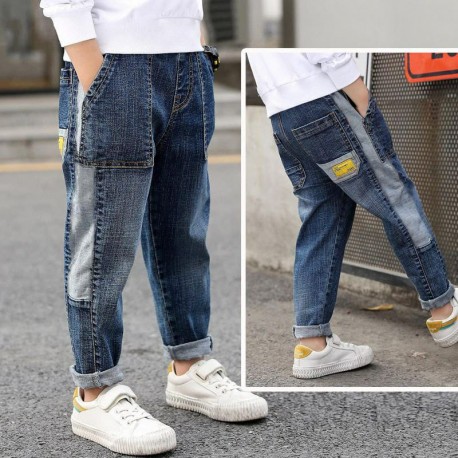 Two Colours Square Jeans