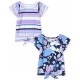 Place Purple Flowers Ribbon Top