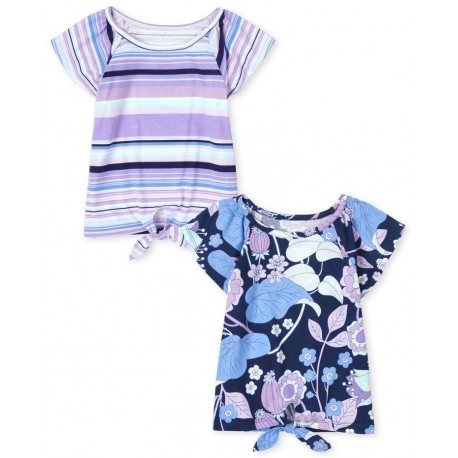 Place Purple Flowers Ribbon Top