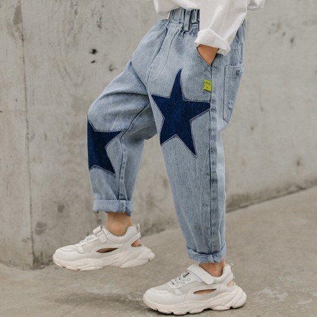 Blue Two Stars Jeans