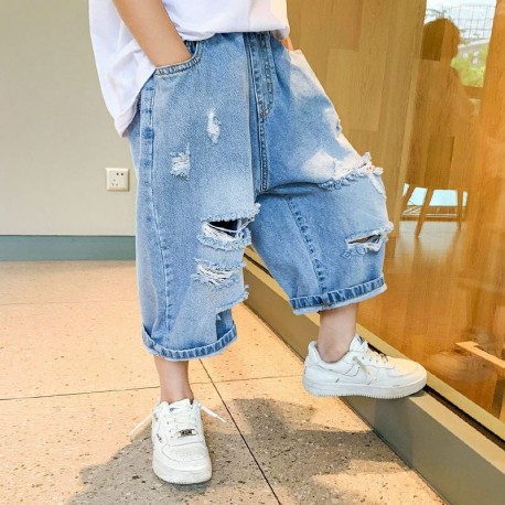 Korean Style Ripped Jeans