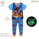 Barbieliya Blue Avengers Glow in the Dark Pyjamas