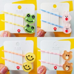 Smiley Hairclips per pasang