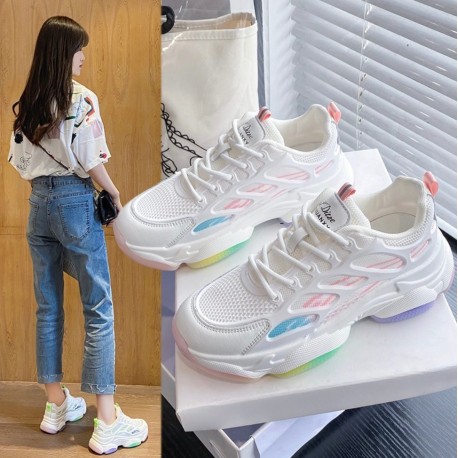 White Rainbow Sport Shoes