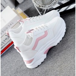 White Pink Korean Style Shoes