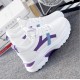 White Purple Korean Style Shoes