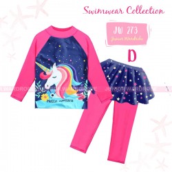 JW Pink Navy Unicorn Swimsuit
