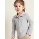 OldNavy Grey Girl LS Polo Shirt