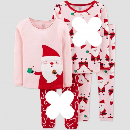 Pink Santa Claus Pyjamas