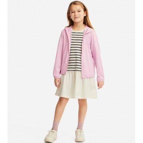 Pink Uniqlo AIRism Hoodie Jacket
