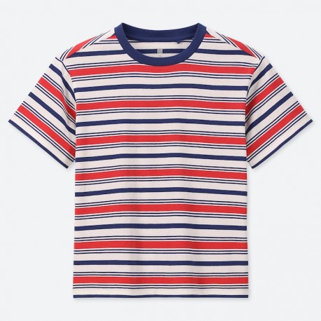 Uniqlo Red Navy Stripe T-Shirt