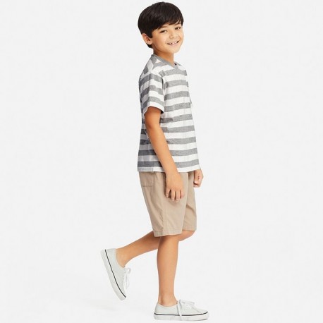 Uniqlo Grey Stripe T-Shirt