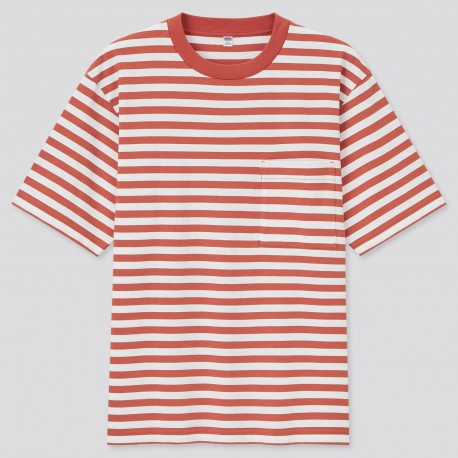 Uniqlo Pink Stripe T-Shirt