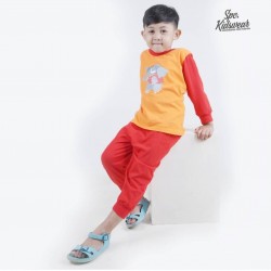 Orange Elephant Pyjamas