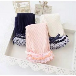 Lace Ruffle Knitted Leggings