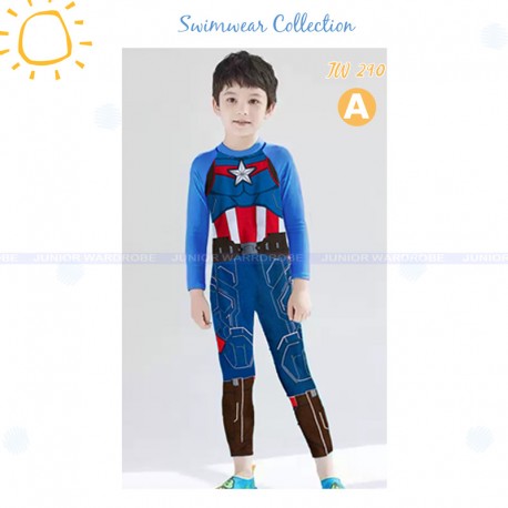 Captain America Long Swimsuits