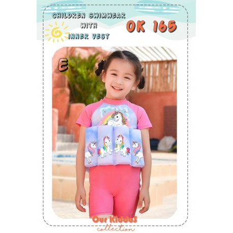 Rainbow Unicorn Float Suit Floating Swimsuits