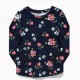 OldNavy Navy Flowers Tee