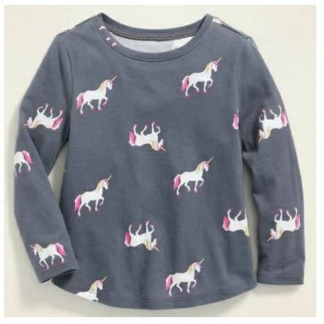 OldNavy Grey Unicorn Tee