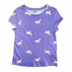 OldNavy Purple White Unicorn Tee