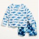 OldNavy White Blue Shark Swimsuits