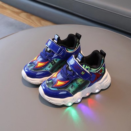 Blue Spiderman Hologram Eyes Lamp Shoes