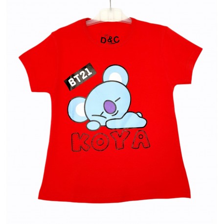 Red BTS BT21