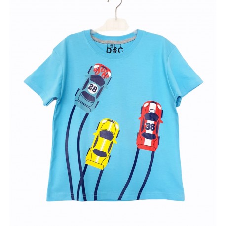 Blue Race Car Tee