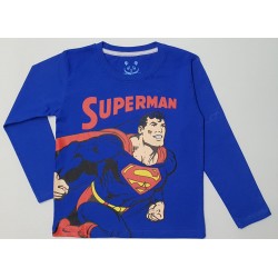 Blue Superman LS Tee
