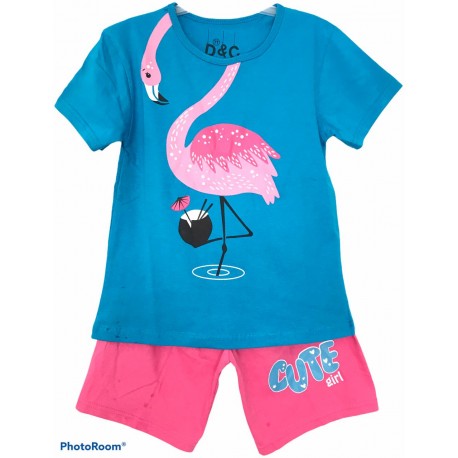 Blue Flamingo Set