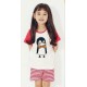Unifriend Red Penguin 3/4 Lenght Pyjamas