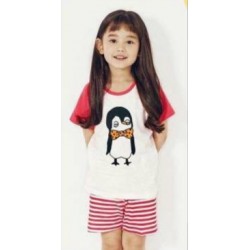Unifriend Red Penguin 3/4 Lenght Pyjamas