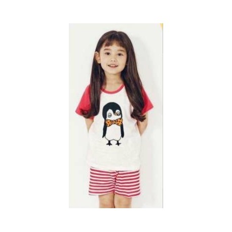 Unifriend Red Penguin 3/4 Lenght Pyjamas