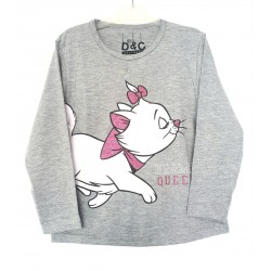 Grey Marie Cat LS Tee