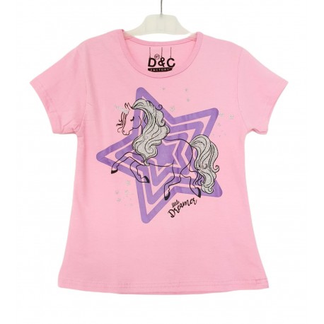 Pink Star Unicorn Tee