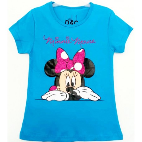 Blue Minnie Mouse Tee