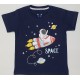 Navy Rocket Space Tee