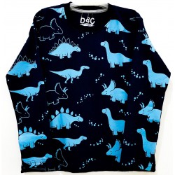 Dino Navy LS Tee