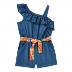 WonderNation Soft Denim Jumpsuit