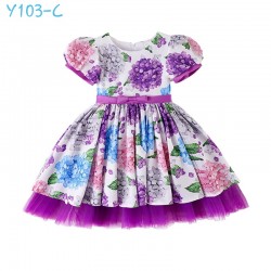 Purple Hydrangea Classic Dress
