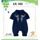 LK Navy Patterned Romper