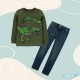 Green Dinosaurs Set Jeans