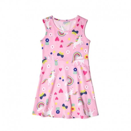 WonderNation Pink Unicorn Dress