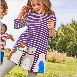 Purple Cat LS Dress