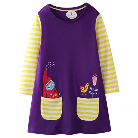 Purple Elephant Dress